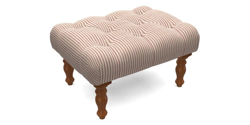 Chelsham Footstool in Two Tone Plain Biscuit