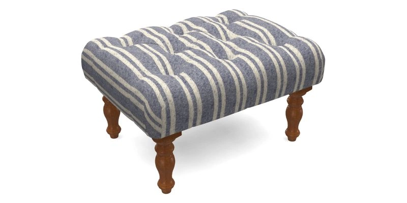 Chelsham Footstool in Two Tone Plain Biscuit