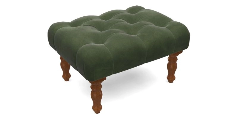 Chelsham Footstool in Two Tone Plain Biscuit