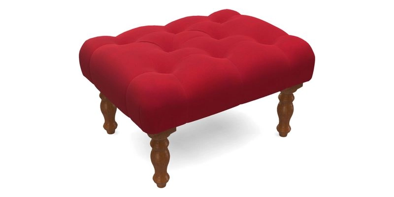 Chelsham Footstool in Two Tone Plain Biscuit