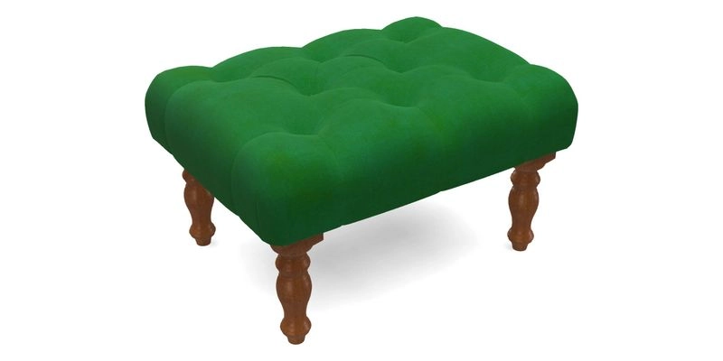 Chelsham Footstool in Two Tone Plain Biscuit