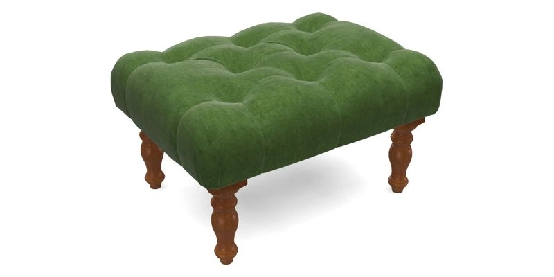Chelsham Footstool in Two Tone Plain Biscuit