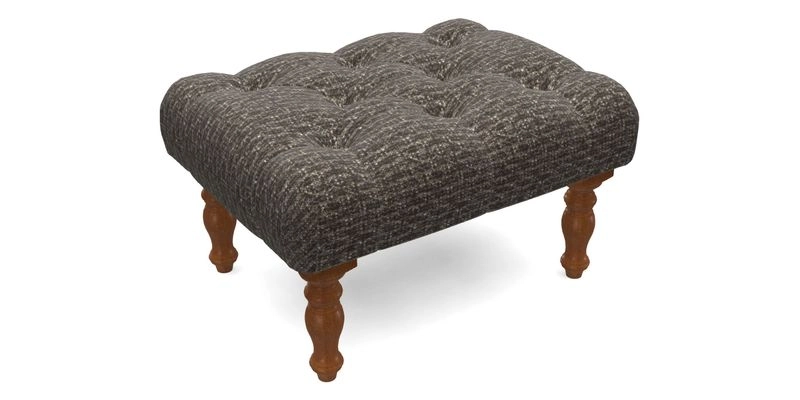 Chelsham Footstool in Two Tone Plain Biscuit
