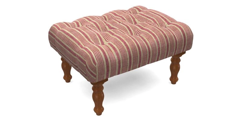 Chelsham Footstool in Two Tone Plain Biscuit