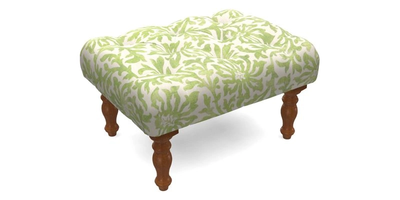 Chelsham Footstool in Two Tone Plain Biscuit