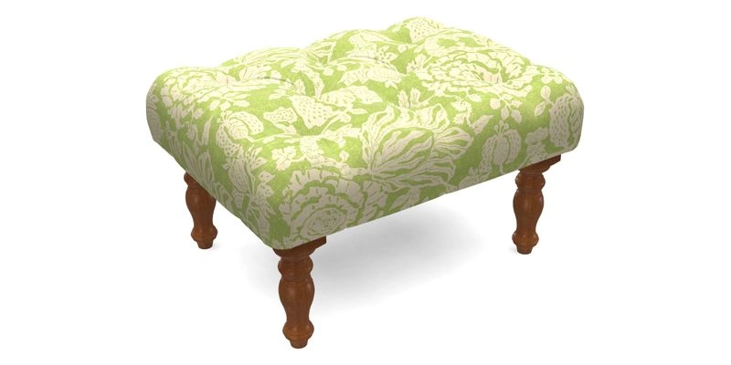 Chelsham Footstool in Two Tone Plain Biscuit