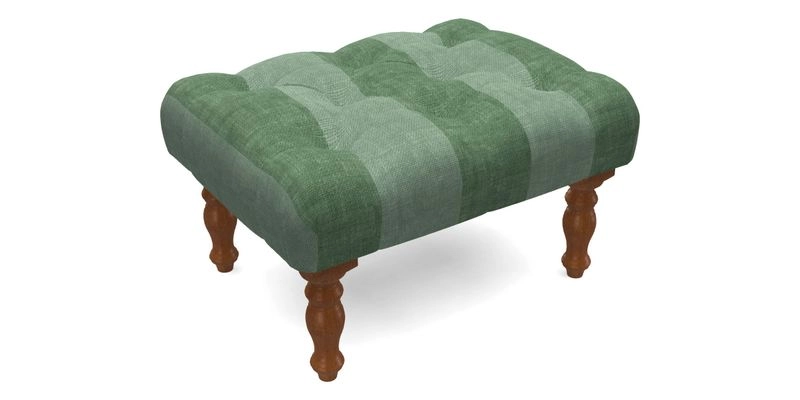 Chelsham Footstool in Two Tone Plain Biscuit