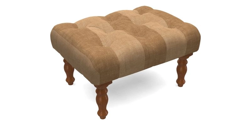 Chelsham Footstool in Two Tone Plain Biscuit