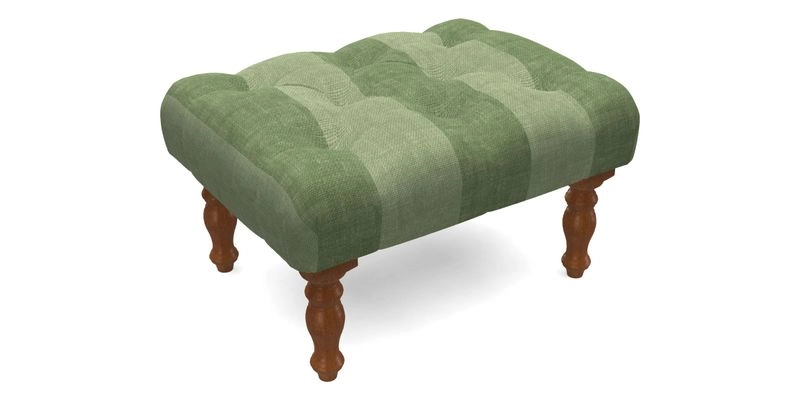 Chelsham Footstool in Two Tone Plain Biscuit