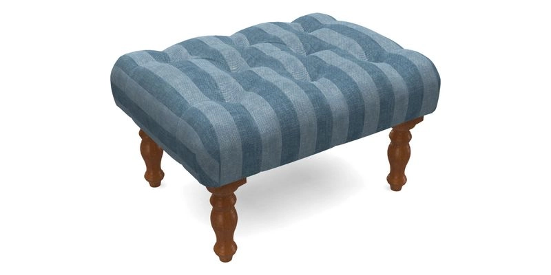 Chelsham Footstool in Two Tone Plain Biscuit