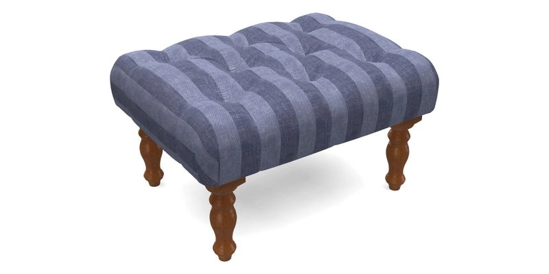 Chelsham Footstool in Two Tone Plain Biscuit