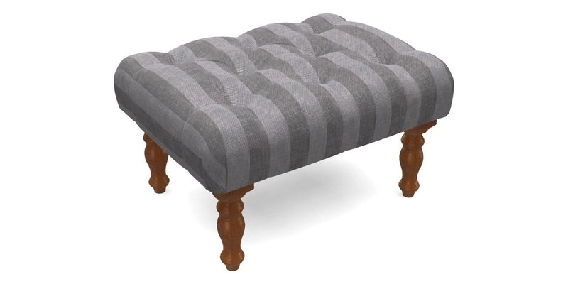 Chelsham Footstool in Two Tone Plain Biscuit