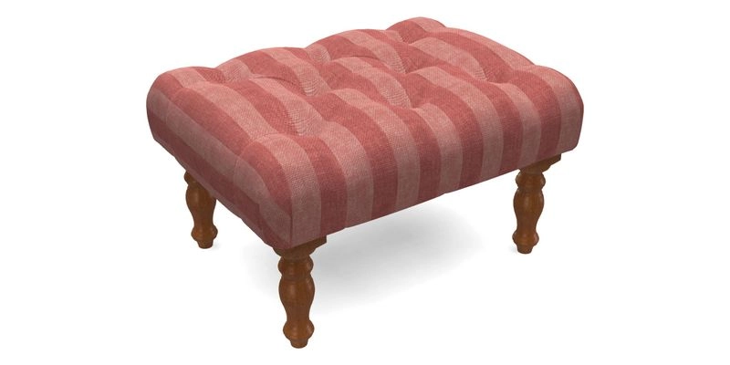 Chelsham Footstool in Two Tone Plain Biscuit