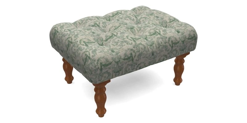 Chelsham Footstool in Two Tone Plain Biscuit