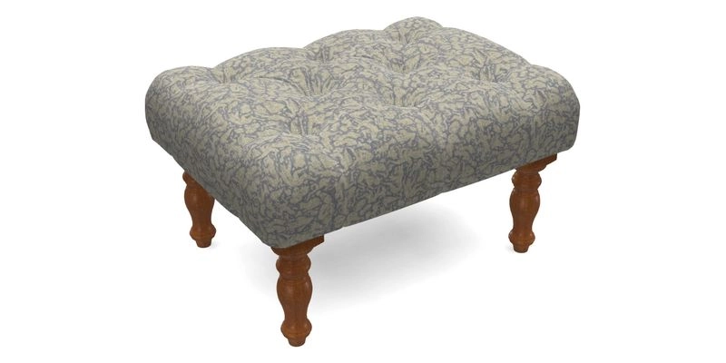 Chelsham Footstool in Two Tone Plain Biscuit