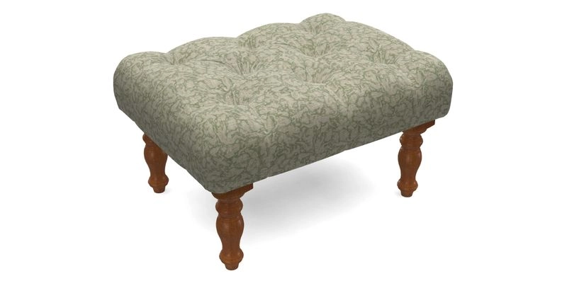 Chelsham Footstool in Two Tone Plain Biscuit
