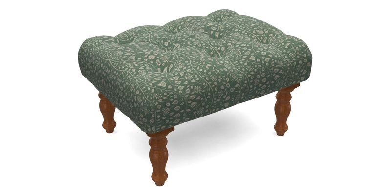 Chelsham Footstool in Two Tone Plain Biscuit
