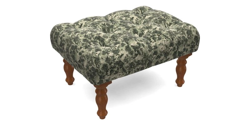 Chelsham Footstool in Two Tone Plain Biscuit