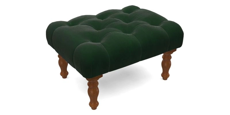 Chelsham Footstool in Two Tone Plain Biscuit