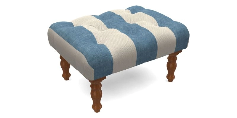 Chelsham Footstool in Two Tone Plain Biscuit