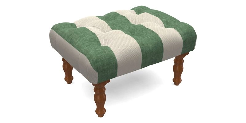 Chelsham Footstool in Two Tone Plain Biscuit