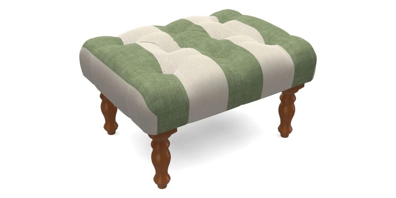 Chelsham Footstool in Two Tone Plain Biscuit