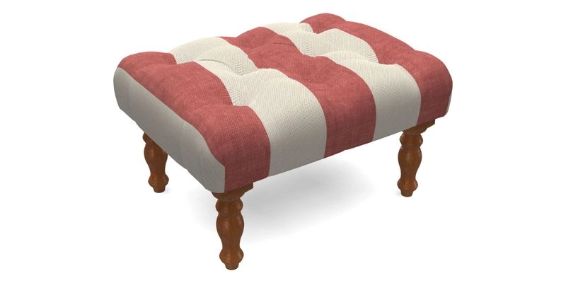 Chelsham Footstool in Two Tone Plain Biscuit