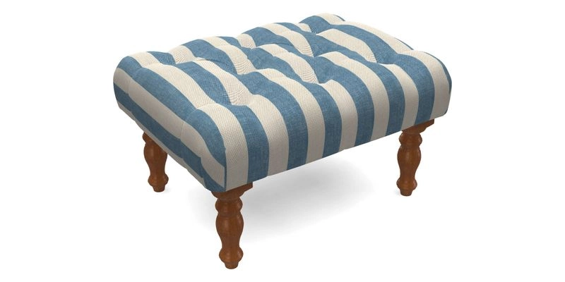 Chelsham Footstool in Two Tone Plain Biscuit