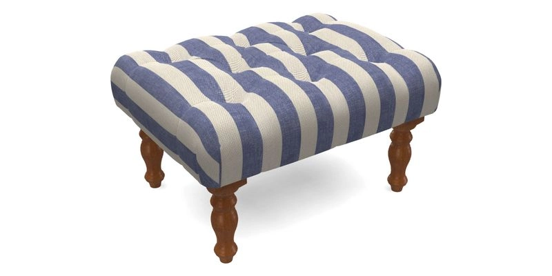 Chelsham Footstool in Two Tone Plain Biscuit