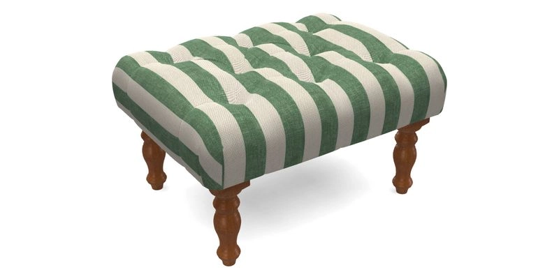 Chelsham Footstool in Two Tone Plain Biscuit