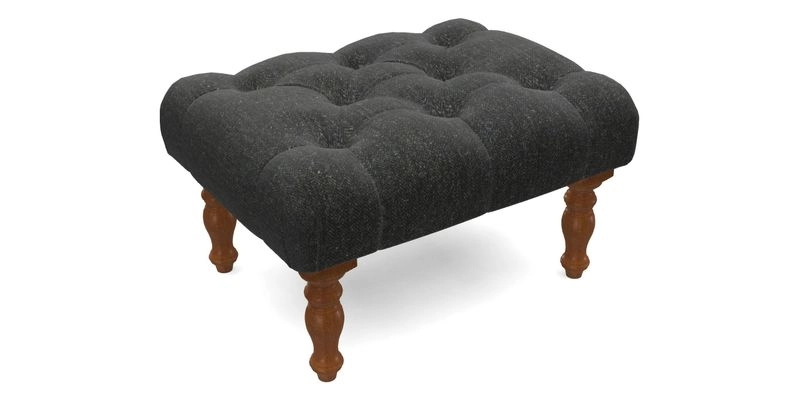 Chelsham Footstool in Two Tone Plain Biscuit