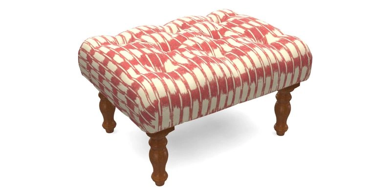 Chelsham Footstool in Two Tone Plain Biscuit