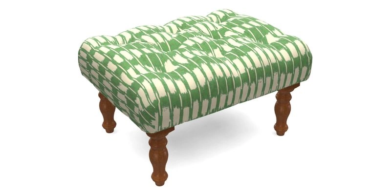 Chelsham Footstool in Two Tone Plain Biscuit
