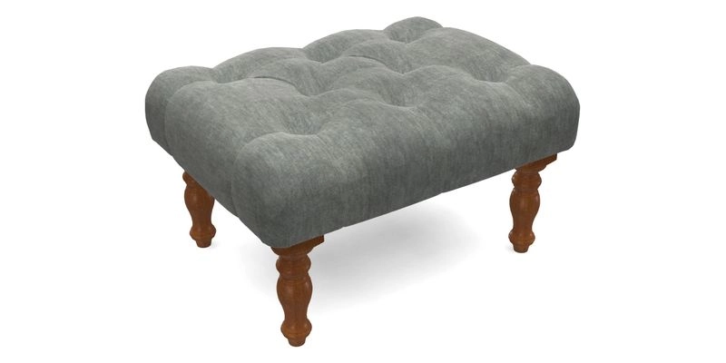 Chelsham Footstool in Two Tone Plain Biscuit