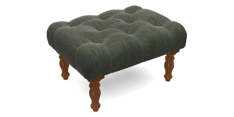 Chelsham Footstool in Two Tone Plain Biscuit