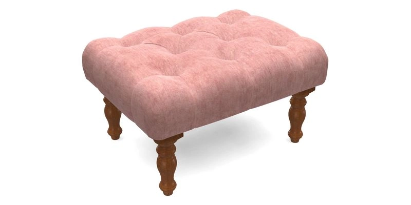Chelsham Footstool in Two Tone Plain Biscuit