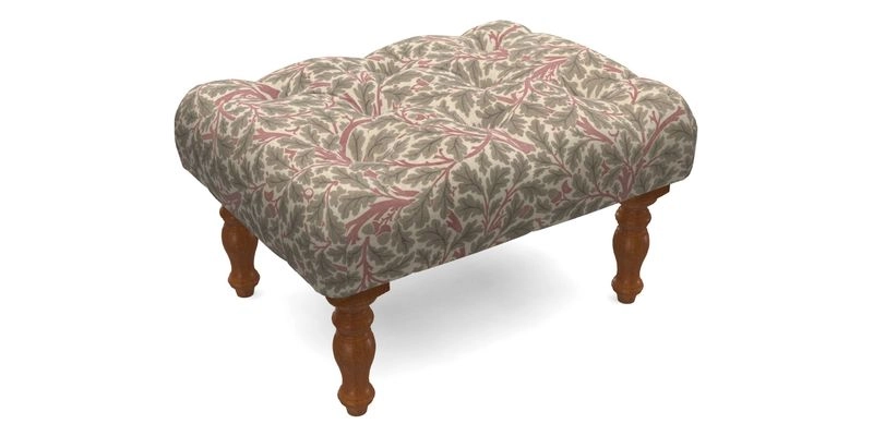 Chelsham Footstool in Two Tone Plain Biscuit