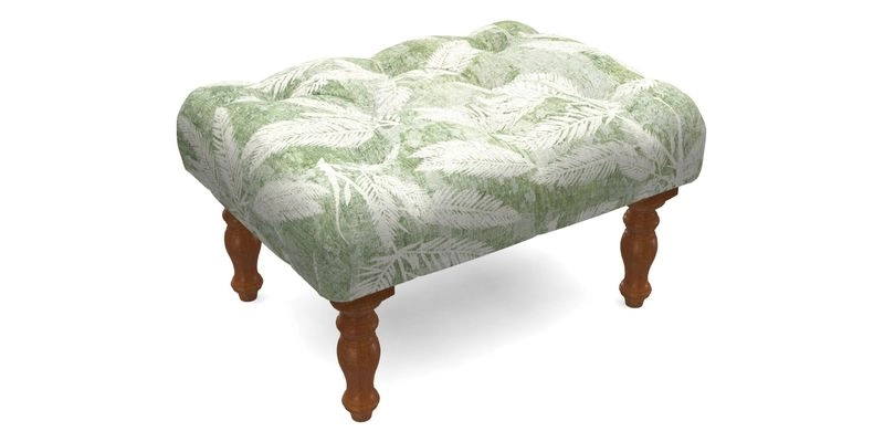 Chelsham Footstool in Two Tone Plain Biscuit