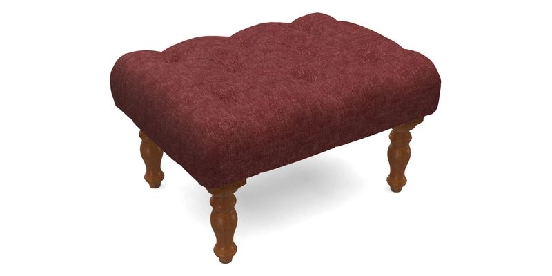 Chelsham Footstool in Two Tone Plain Biscuit