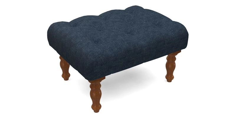 Chelsham Footstool in Two Tone Plain Biscuit
