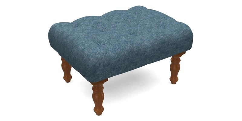 Chelsham Footstool in Two Tone Plain Biscuit