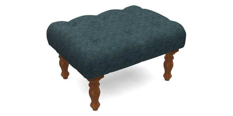 Chelsham Footstool in Two Tone Plain Biscuit