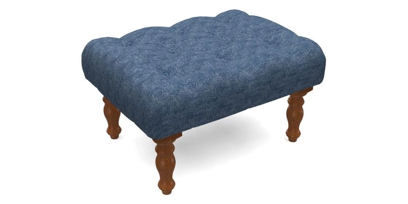 Chelsham Footstool in Two Tone Plain Biscuit
