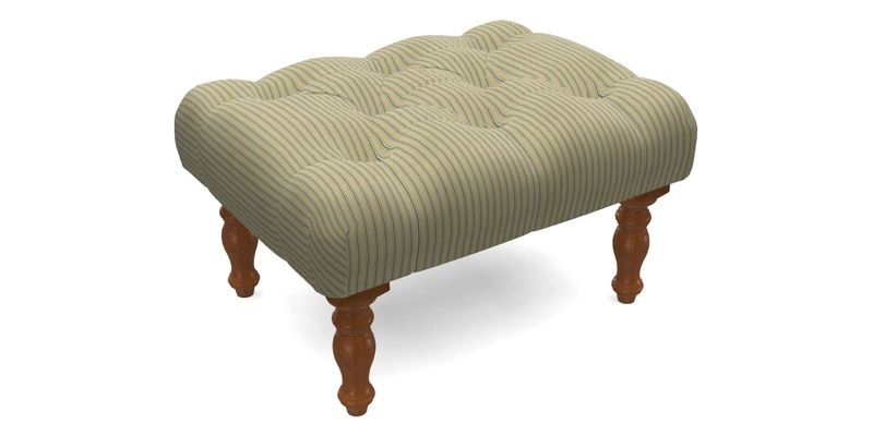 Chelsham Footstool in Two Tone Plain Biscuit