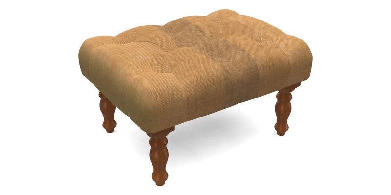 Chelsham Footstool in Two Tone Plain Biscuit