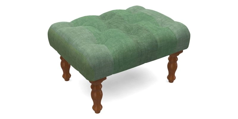 Chelsham Footstool in Two Tone Plain Biscuit