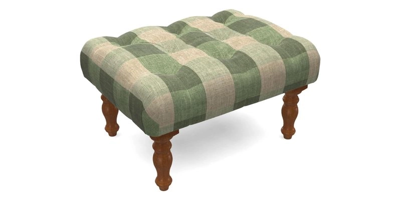 Chelsham Footstool in Two Tone Plain Biscuit