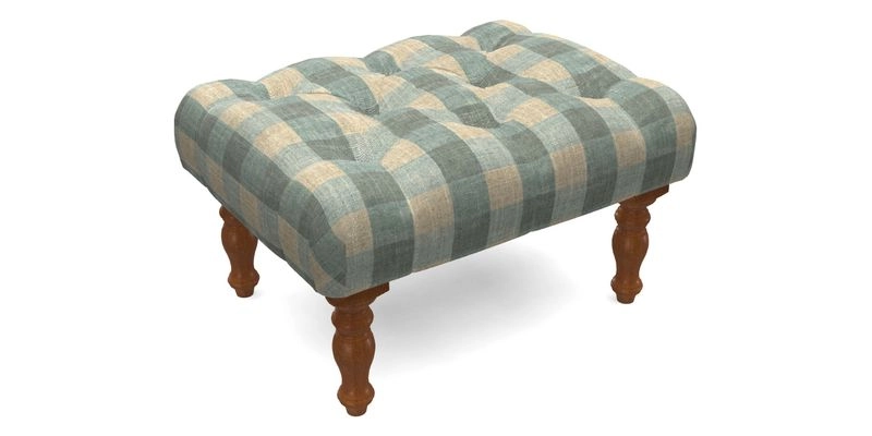 Chelsham Footstool in Two Tone Plain Biscuit