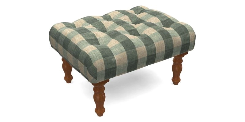 Chelsham Footstool in Two Tone Plain Biscuit