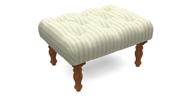 Chelsham Footstool in Two Tone Plain Biscuit